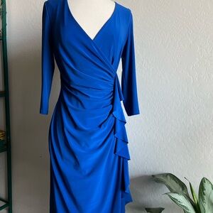 American Living Royal Blue Long Sleeve Dress